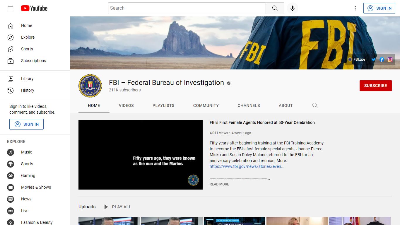 FBI – Federal Bureau of Investigation - YouTube